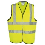 Yellow High Visibility 80 GSM Knitted EN471 Certified Waistcoat