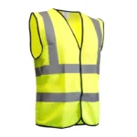 Yellow High Visibility 80 GSM Knitted EN471 Certified Waistcoat - Image 3