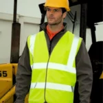 Yellow High Visibility 80 GSM Knitted EN471 Certified Waistcoat - Image 2