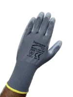100GG Grey PU Coated Work Gloves - Image 2