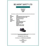 MAY Women's Black 3-Eyelet Tie Leather Shoe Stylish, Secure, Slip-Resistant Safety Footwear - Image 2