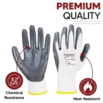 103WG White Grey Nitrile Coated Work Gloves - Image 3