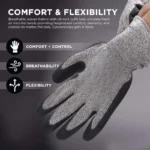 303FLX Foam Coated Level 3 Cut Proof Oil Protection Glove - Image 3