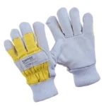 Palpali Yellow Rigger Elastic Wrist Leather Glove