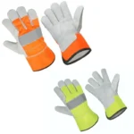 Hi-Viz Thermal Rigger Leather Gloves