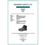 Black Nubuck Hiking Boot Steel Toe, Slip-Resistant Rubber Sole, Comfortable Fit - Image 2