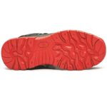 Mens Safety Trainers Shoes Boots Work Steel Toe Cap Hiker Ankle Black Red Leather - Image 2