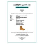Derby Leather Boot Honey Nubuck/Canvas OAKLAND Durable Leather, Steel Toe Cap, Slip-Resistant Sole - Image 3