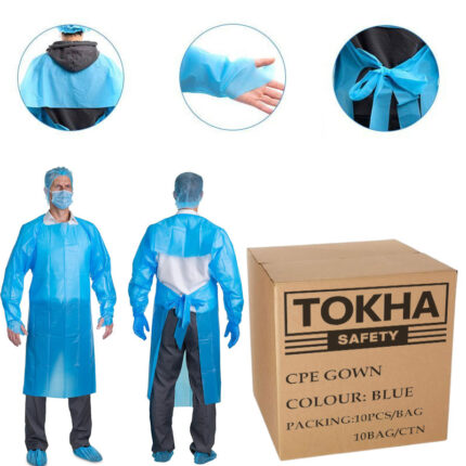 100Pcs. Disposable CPE Gown
