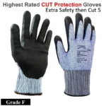 Nitrile Foam Anti CUT Resistant Work Gloves Highest Level F CUT Protection Grade - Image 3